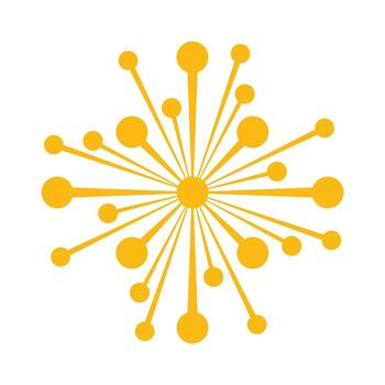 resumen conectado líneas y puntos forma vector