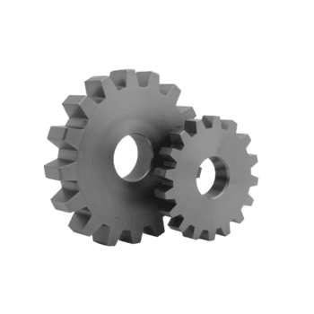 intertravamento precisão dois metálico engrenagens simbolizando mecânica e Engenharia maravilha png