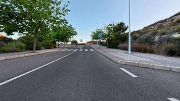 A street with no cars on it video