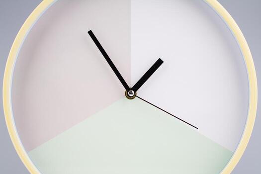 Time and the workings of time that stop. High quality studio shot of a clock. Time and time management photo