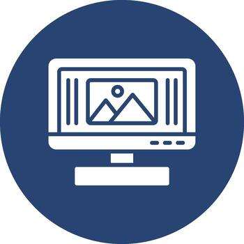 Monitor Sharp Edge Visual vector