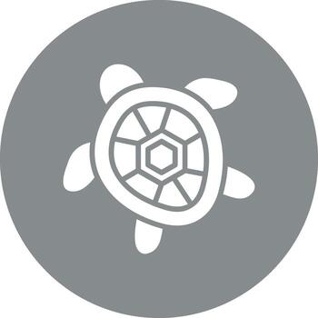 Turtle Outlined Frame Object vector