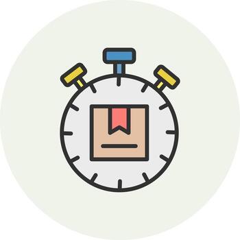Stopwatch Subtle UI Graphic Element vector