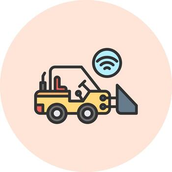 Loader Custom Line Art Element vector