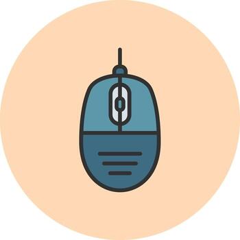 computadora ratón digital aplicación concepto formar vector