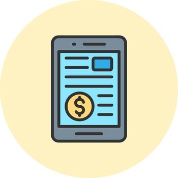 monetización aplicación web estilo gráfico Insignia vector