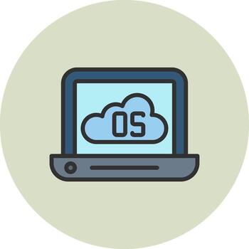 Operating System Dark Mode UI Symbol vector