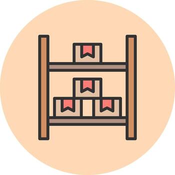 Shelf Abstract User Interface Visual vector