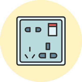 Socket UX-Focused Interface Shape vector