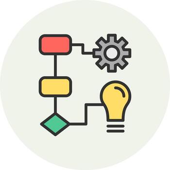 flujo de trabajo suave usuario interfaz símbolo vector