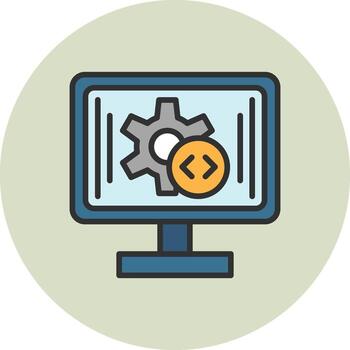 Development Vivid App UI Element vector