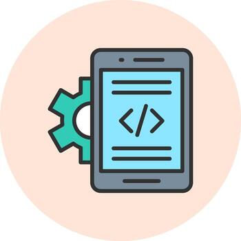 Mobile App Developer Creative Sketch UI Element vector