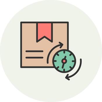 Procesando hora plano diseño concepto pedazo vector