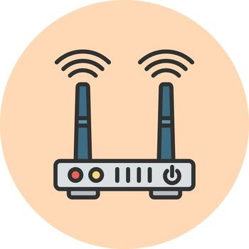 enrutador codificado usuario interfaz símbolo vector
