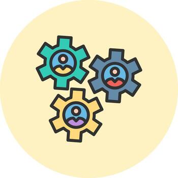 Cogwheel Modular UI Form vector