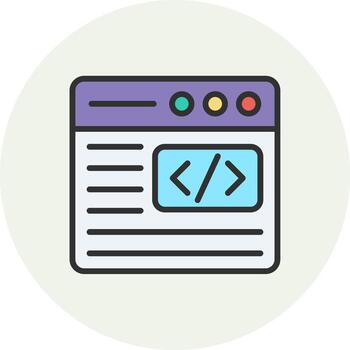 Code User-Friendly Drawing Element vector