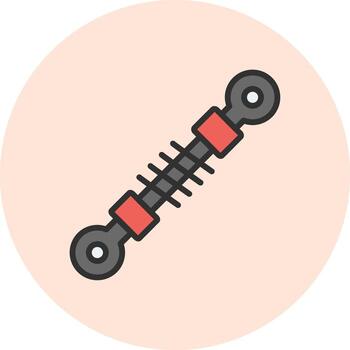 Shock Absorber App-Based Interface Graphic Element vector