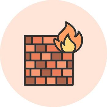 cortafuegos fácil de usar dibujo elemento vector