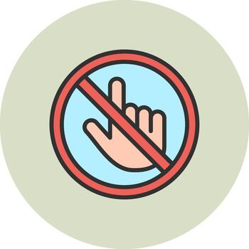 Do Not Touch Modular UI Form vector