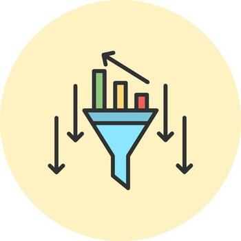 Filtering Neon User Interface Symbol vector