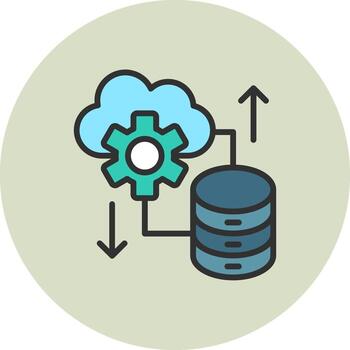 Cloud Database Sharp Edge Visual Object vector