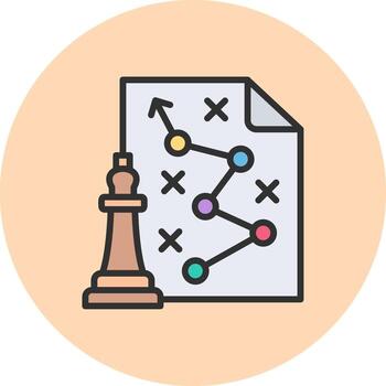 Content Strategy Color Block UI Badge vector