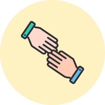 Help Sharp Line Visual Mark vector