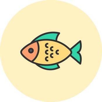 pescado codificado usuario interfaz símbolo vector