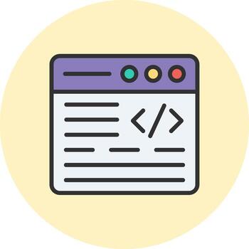 codificación neón usuario interfaz símbolo vector