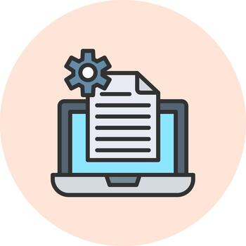 Content Management System Clean User Interface Concept vector