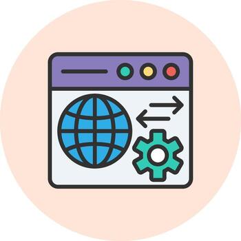 navegador color mejorado visual gráfico vector