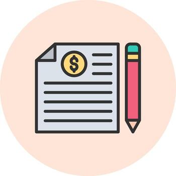 Contract Abstract User Interface Visual vector