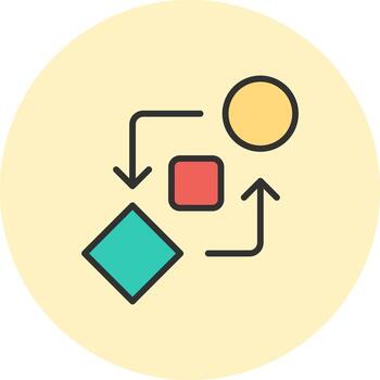 Looping User-Friendly Drawing Element vector