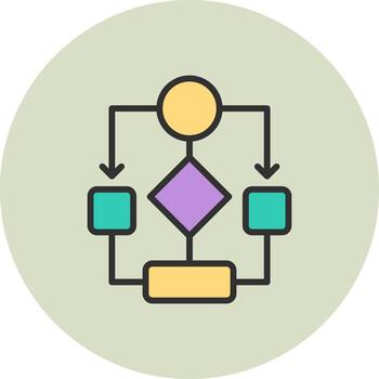 Data Flow Minimal Design Badge Style vector