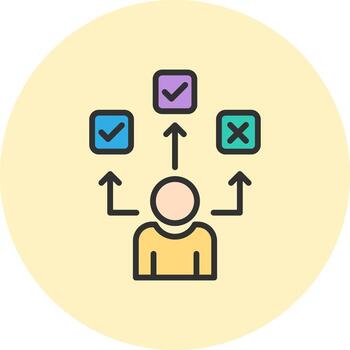 Decision choice User Interface Mark Style vector