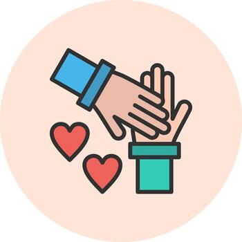 Support Soft Outline Graphic Symbol vector