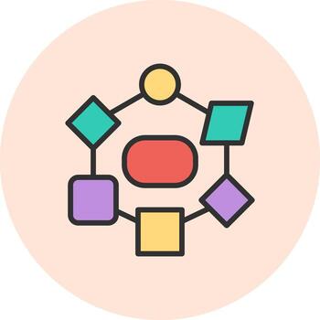 Blockchain Abstract User Interface Visual vector