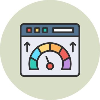 Web Speed Vibrant Visual Design Object vector