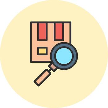 Package Checking Sharp Line Visual Mark vector