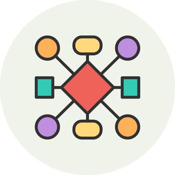 Connection Modern Shape Graphic Object vector