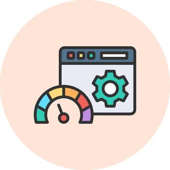 Dashboard Handcrafted UI Symbol Design vector