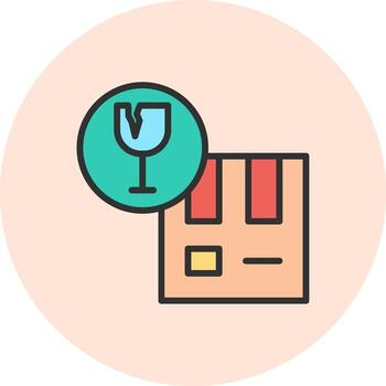 frágil móvil aplicación ilustración elemento vector