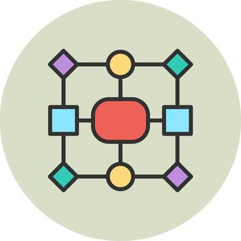 Data model Sleek Visual Design Mark vector