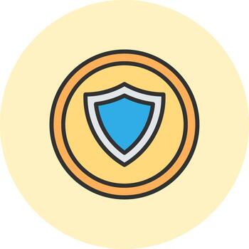 Shield Gradient Style Design Element vector