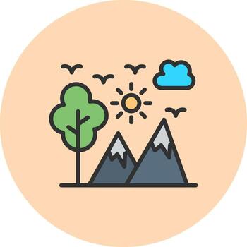 Adventure Muted Tone UI Object vector