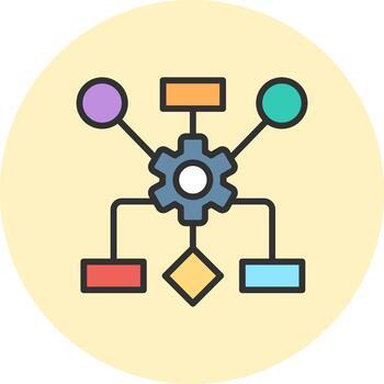 Diagram Color Stroke UI Symbol vector