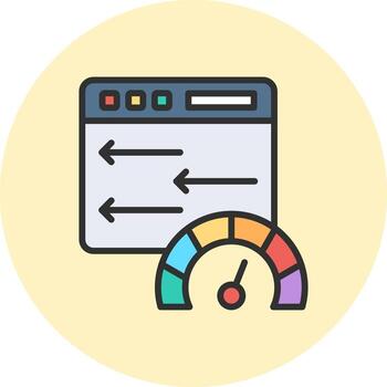 High Speed Clean User Interface Concept vector