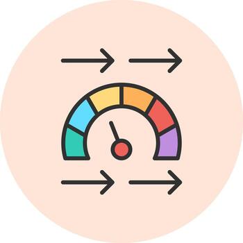 Speed Creative Sketch UI Element vector