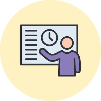 hora geométrico aplicación interfaz marca vector