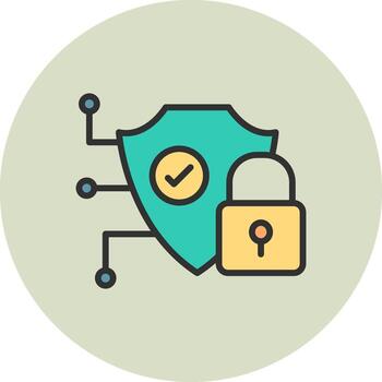 Security Smooth User Interface Symbol vector